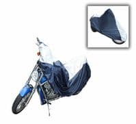 LARGE MOTORBIKE MOTORCYCLE BREATHABLE COVER DUST RAIN RESISTANT 229x124x99cm